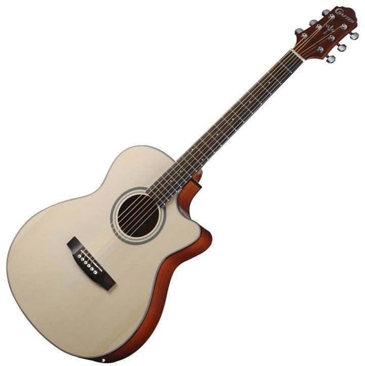 Dreadnought elektro-akoestische gitaar Crafter HTC-24EQ/NT
