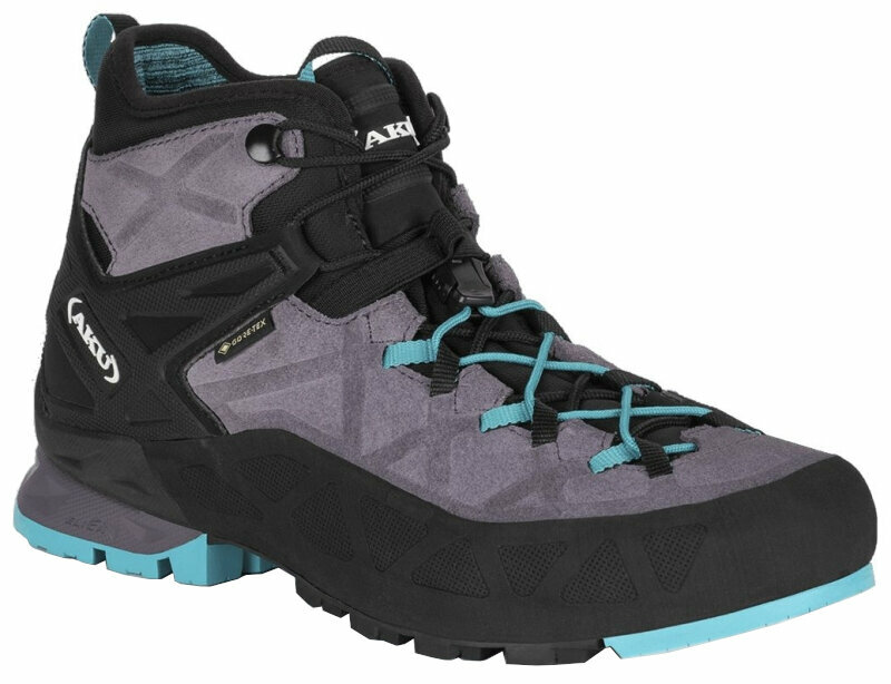 Дамски обувки за трекинг AKU Rock DFS Mid GTX Ws Grey/Turquoise 38 Дамски обувки за трекинг