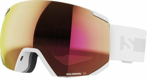 Okulary narciarskie Salomon Radium ML White/Pink Okulary narciarskie - 1