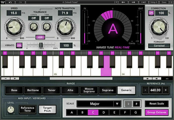 Plugins d'effets Waves Tune Real-Time (Produit numérique)