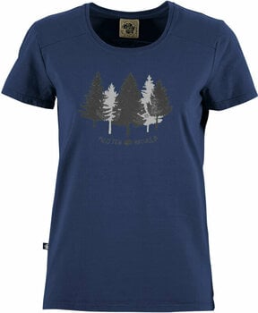 Outdoor T-Shirt E9 5Trees Women's T-Shirt Vintage Blue L Outdoor T-Shirt - 1