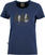 Camisa para exteriores E9 5Trees Women's T-Shirt Vintage Blue L Camisa para exteriores