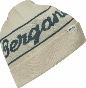 Zimowa czapka Bergans Logo Beanie Chalk Sand/Orion Blue UNI Zimowa czapka - 1