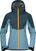 Lyžiarska bunda Bergans Senja Hybrid Softshell W Jacket Smoke Blue/Orion Blue/Light Golden Yellow S