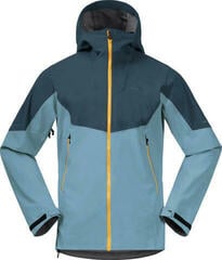 Kurtka narciarska Bergans Senja Hybrid Softshell Jacket Smoke Blue/Orion Blue/Light Golden Yellow S Kurtka narciarska