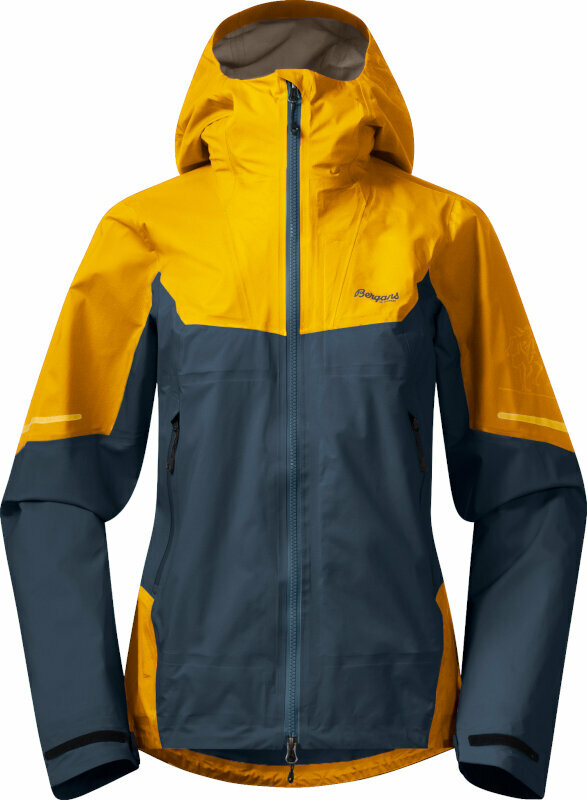 Síkabát Bergans Senja 3L W Jacket Orion Blue/Light Golden Yellow S