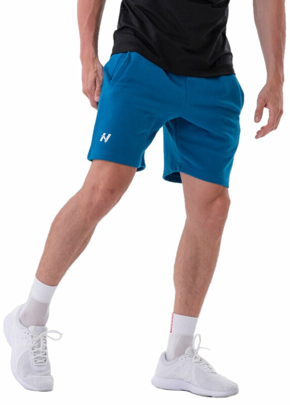 Pantaloni fitness Nebbia Relaxed-fit Shorts with Side Pockets Blue L Pantaloni fitness