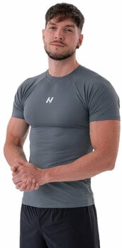 T-shirt de fitness Nebbia Functional Slim-fit T-shirt Grey M T-shirt de fitness - 1