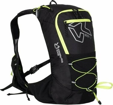 Running backpack Rock Experience Mach 12 Trail Running Backpack Caviar/Safety Yellow UNI Running backpack - 1