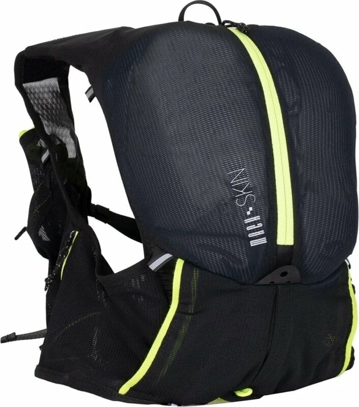 Running backpack Rock Experience Mach Skin Trail Running Backpack Caviar/Safety Yellow UNI Running backpack