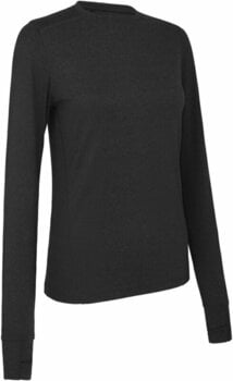 Thermal Clothing Callaway Womens Crew Base Layer Top Ebony Heather L - 1