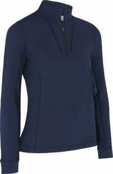 Sudadera con capucha/Suéter Callaway Womens Solid Sun Protection 1/4 Zip Peacoat S - 1