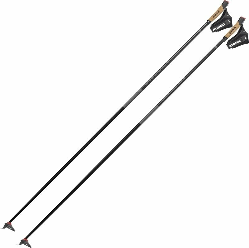 Bâtons de ski Atomic Pro Carbon QRS XC Poles Black/Grey 135 cm