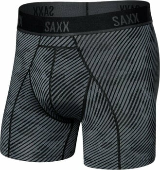 Fitnessondergoed SAXX Kinetic Boxer Brief Optic Camo/Black L Fitnessondergoed - 1