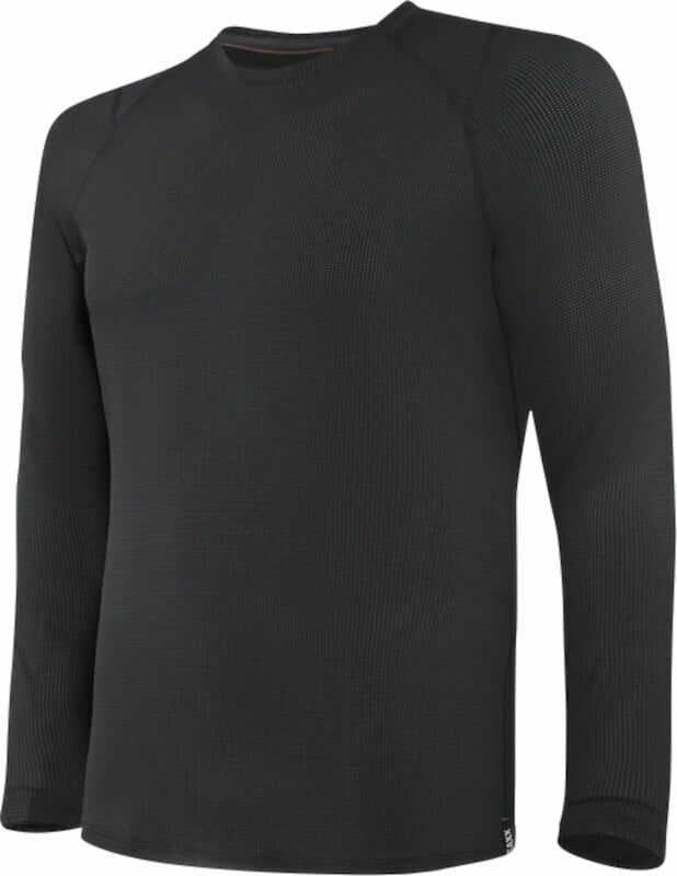 Termounderkläder SAXX Quest Long Sleeve Crew Black L Termounderkläder