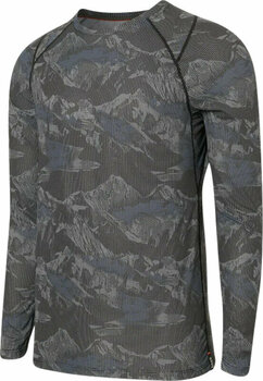 Thermal Underwear SAXX Quest Long Sleeve Crew Navy Mountainscape XL Thermal Underwear - 1