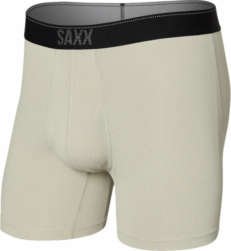 Sous-vêtements de sport SAXX Quest Boxer Brief Fossil S Sous-vêtements de sport