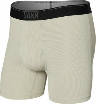 Sous-vêtements de sport SAXX Quest Boxer Brief Fossil S Sous-vêtements de sport - 1
