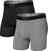 Fitness-undertøj SAXX Quest 2-Pack Boxer Brief Black/Dark Charcoal II 2XL Fitness-undertøj