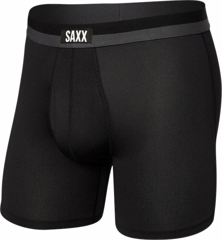 Fitness Underwear SAXX Sport Mesh Boxer Brief Black 2XL Fitness Underwear