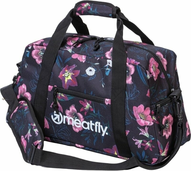 Lifestyle Rucksäck / Tasche Meatfly Mavis Duffel Bag Hibiscus Black 26 L Sporttasche