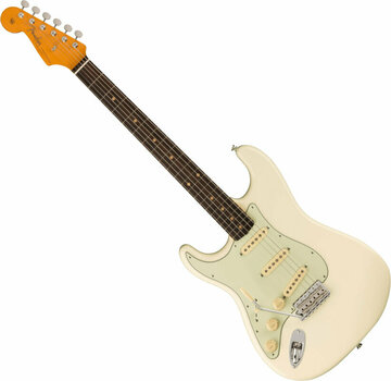Elektrische gitaar Fender American Vintage II 1961 Stratocaster LH RW Olympic White - 1