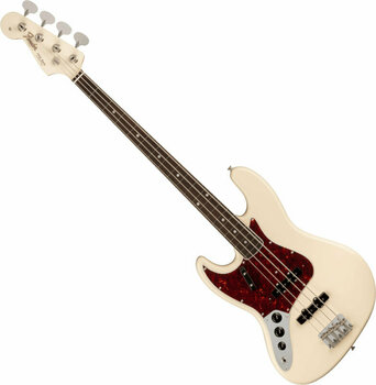 E-Bass Fender American Vintage II 1966 Jazz Bass LH RW Olympic White - 1