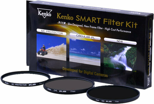 Objektív szűrő
 Kenko Smart Filter 3-Kit Protect/CPL/ND8 46mm Objektív szűrő - 1