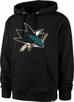 Hockey Sweatshirt San Jose Sharks NHL Imprint Burnside Pullover Hoodie Jet Black S Hockey Sweatshirt - 1