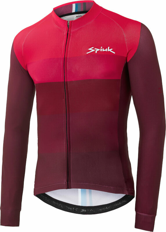 Pyöräilypaita Spiuk Boreas Winter Jersey Long Sleeve Pelipaita Bordeaux Red 3XL