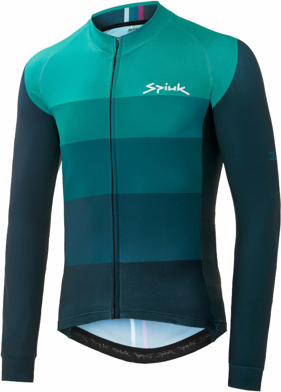 Cycling jersey Spiuk Boreas Winter Jersey Long Sleeve Green XL