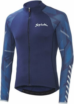 Cycling jersey Spiuk Top Ten Winter Jersey Long Sleeve Blue M - 1