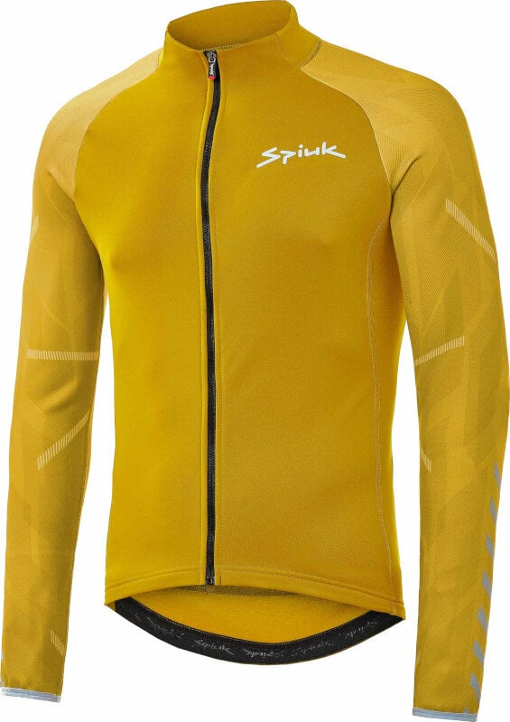 Cycling jersey Spiuk Top Ten Winter Jersey Long Sleeve Yellow M