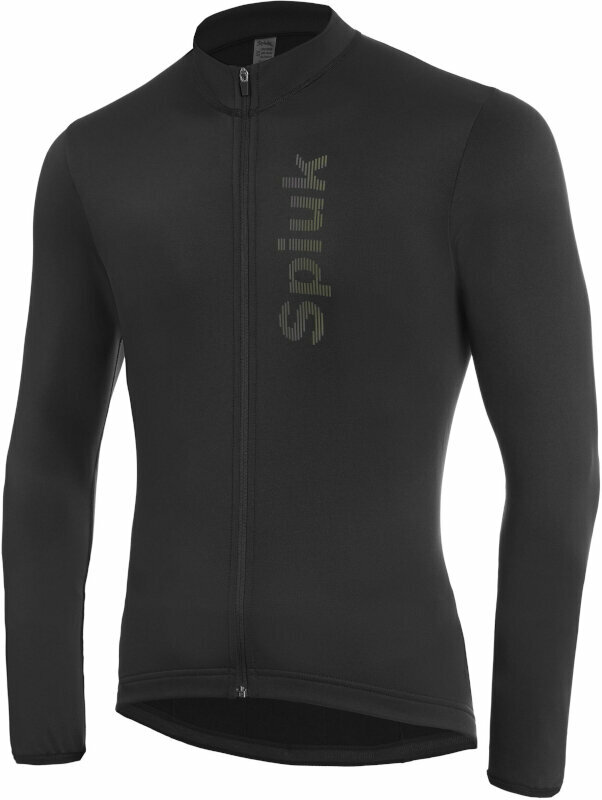 Odzież kolarska / koszulka Spiuk Anatomic Winter Jersey Long Sleeve Black XL
