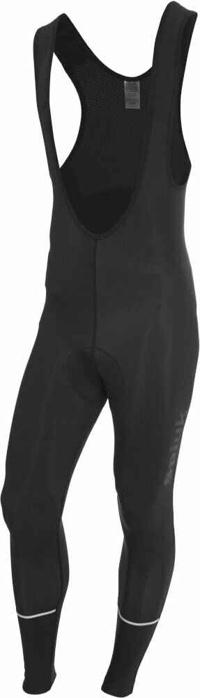 Fietsbroeken en -shorts Spiuk Anatomic Bib Pants Black/White L Fietsbroeken en -shorts