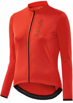 Cykeltrøje Spiuk Anatomic Winter Jersey Long Sleeve Woman Jersey Red L - 1