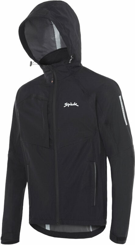 Fietsjack, vest Spiuk All Terrain Waterproof Jacket Black 2XL Jasje