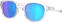 Gafas Lifestyle Oakley Latch 92656553 Matte Clear/Prizm Sapphire Polarized L Gafas Lifestyle