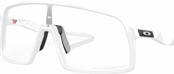 Cyklistické okuliare Oakley Sutro 94069937 Matte White/Clear Photochromic Cyklistické okuliare - 1