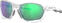 Óculos de desporto Oakley Plazma 90191659 Matte Clear/Prizm Road Jade