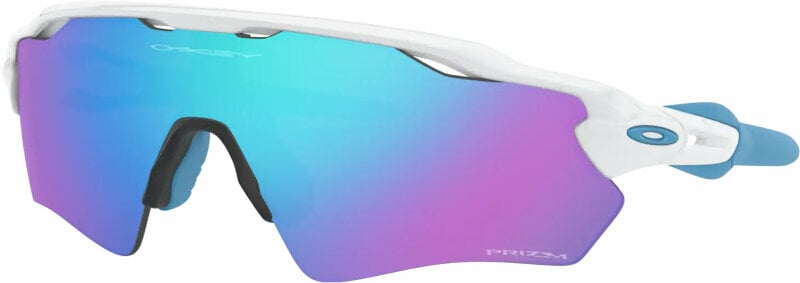Óculos de ciclismo Oakley Radar EV XS Youth Path 90012631 Matte White/Prizm Sapphire Óculos de ciclismo