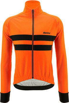 Giacca da ciclismo, gilet Santini Colore Halo Jacket Arancio Fluo L Giacca - 1
