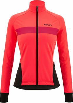 Giacca da ciclismo, gilet Santini Coral Bengal Woman Jacket Granatina S Giacca - 1