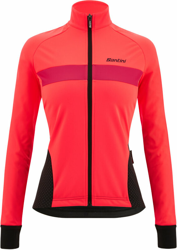 Cycling Jacket, Vest Santini Coral Bengal Woman Jacket Granatina L Jacket