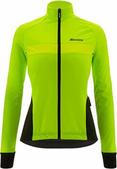 Biciklistička jakna, prsluk Santini Coral Bengal Woman Jacket Verde Fluo S Jakna - 1