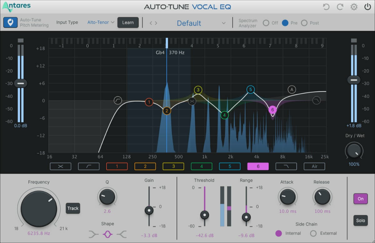 Virtuális effekt Antares Auto-Tune Vocal EQ (Digitális termék)