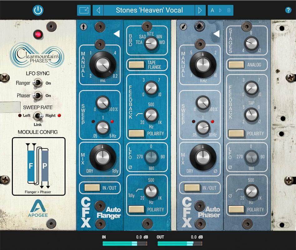 Studio software plug-in effect Apogee FX Clearmountain's Phases (Digitaal product)