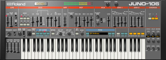 Software de estúdio de instrumentos VST Roland JUNO-106 (Produto digital) - 1
