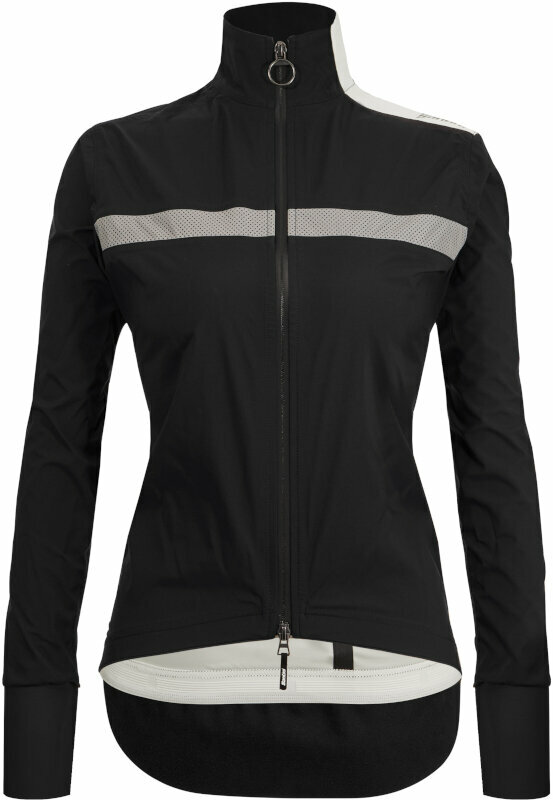 Cycling Jacket, Vest Santini Guard Neo Shell Woman Rain Jacket Nero S Jacket