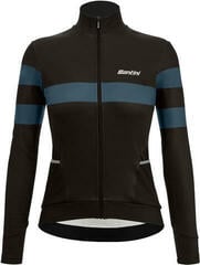 Odzież kolarska / koszulka Santini Coral Bengal Long Sleeve Woman Kurtka Nero XL